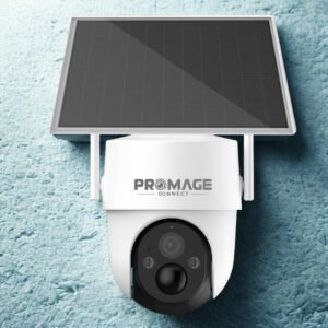 Promage Connect 2K QHD Smart Solar Powered Color Vision PTZ Camera