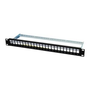 19" 1U 24-Ports Unloaded Patch Panel