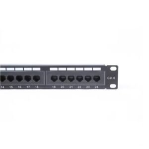 19" 1U 24-Ports loaded Patch Panel