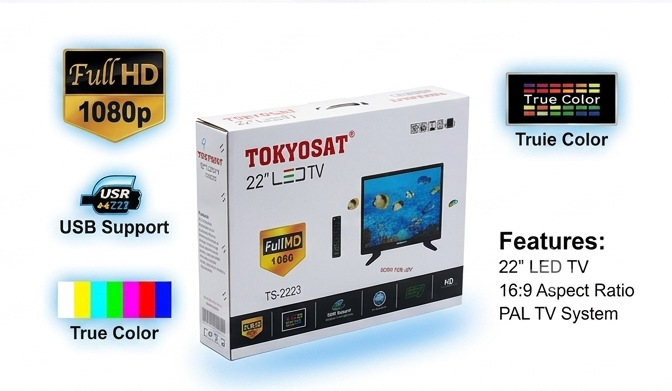 TOKYOSAT 22 Inches Full HD LED TV